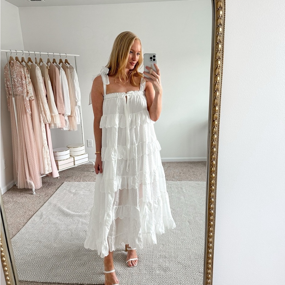 Petal & Pup URSA MAXI DRESS - OFF WHITE